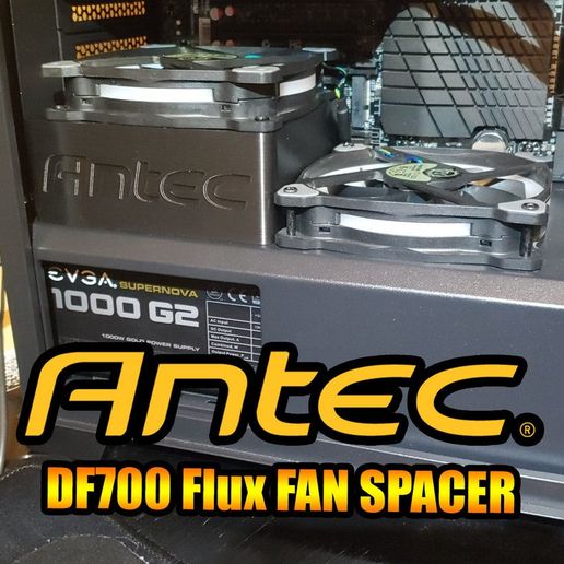 antec df700 flusso fan distanziatore gadget 120mm montare pc mod 3D print model - Mito3D