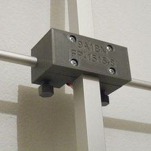 antenna feed point 1515-8 ham radio element holder 3d print model - Mito3D