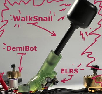 antenna montare demibot walksnail pro elrs ep2 expresslrs fpv quadricottero botgrinder 3d print model - Mito3D