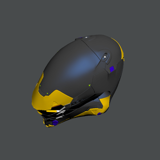 Hymne Helm Ranger Speer 3dprint Drucken schwer Oberfläche 3d print model - Mito3D