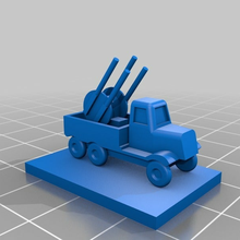 anti aircraft camión combate tanques 1300 5mm ww2 juguete 3d print model - Mito3D