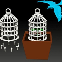anti bird cage marijuana cannabis 3d print model - Mito3D