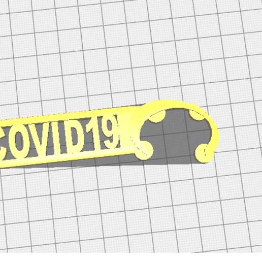 anti-covid19 door opener tool covid19 opens doors 3D print model - Mito3D
