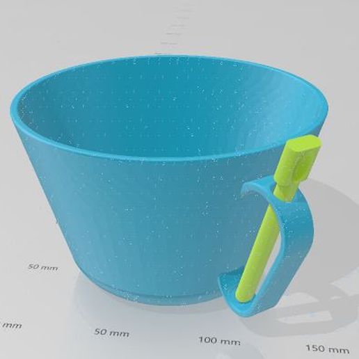 anti drop taza cuchara artilugio cocina 3D print model - Mito3D