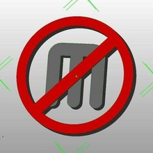 anti makerbot logo chiuso fonte openscad Aperto brevetto protesta reprap takerbot 3d print model - Mito3D