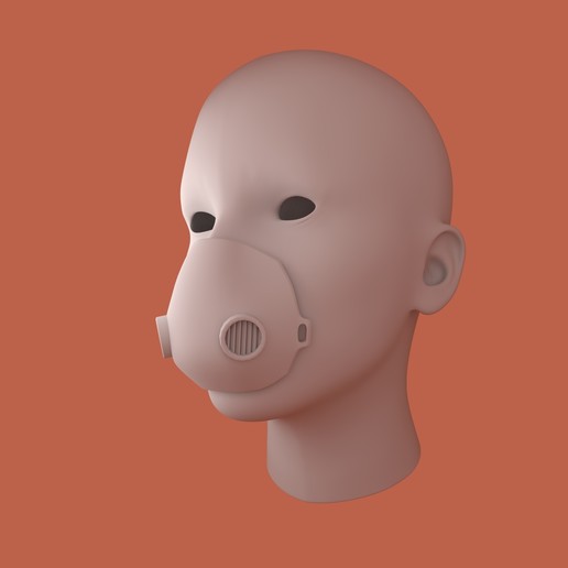anti-spit mask tool corona 3D print model - Mito3D