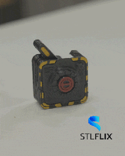anti stress inquietação botão mecânico Ciência 3d print model - Mito3D