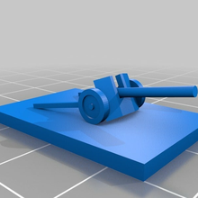 anti tank pistola combattimento carri armati 1300 5mm ww2 giocattolo 3d print model - Mito3D
