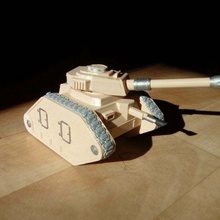 anti-tank upgrade 28mm battle tank 40k games workshop grimdark future leman russ vanquisher onepagerules warhammer toy 3d print model - Mito3D