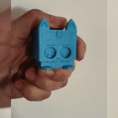 anti fatica gattino stress gatto giocattolo animale mano ufficio scrivania rilassare 3d print model - Mito3D