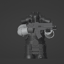 anticipador armadura poses brazos 3d print model - Mito3D