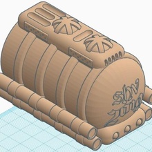antigravedad tanque juego terreno de combustible humanos tablero la mesa cisterna antigrav repostar 3d print model - Mito3D