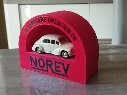 antiguo caja norev ad coche vehiculo fundido presión 1 18 10 miniatura 64 43 juguete plv 3d print model - Mito3D