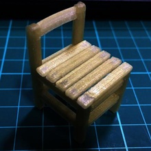 antique enfant chaise d'école divers 3d print model - Mito3D
