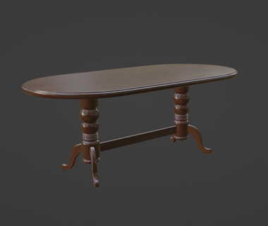 antique coffee table low 3d print model - Mito3D