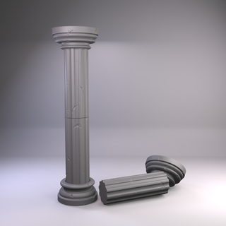 antique column tabletop terrain roleplay pathfinder dungeons dragons games miniatures 28mm 3d print model - Mito3D