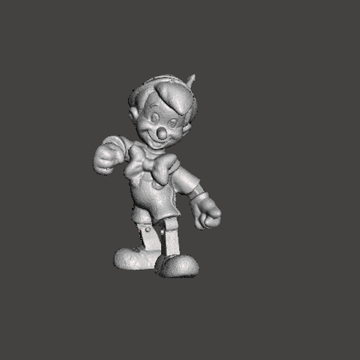 antique figurine Pinocchio poupée BULLYLAND disney art figure 3D print model - Mito3D