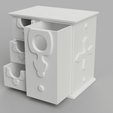 antica scatola di gioielli supporto gratuito casa i contenitori supportless il stoccaggio non supporta mini cassetti casella mobili cassetto contenitore cassettiere petto box antiquariato 3dmodel 3d print model - Mito3D