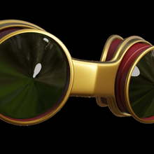 antique lenses gadget lens glasses face accessories eyes eye 3d print model - Mito3D