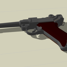 antigo pistola - metralhadora jogo faca navalha a defesa decoração brinquedo 3d print model - Mito3D
