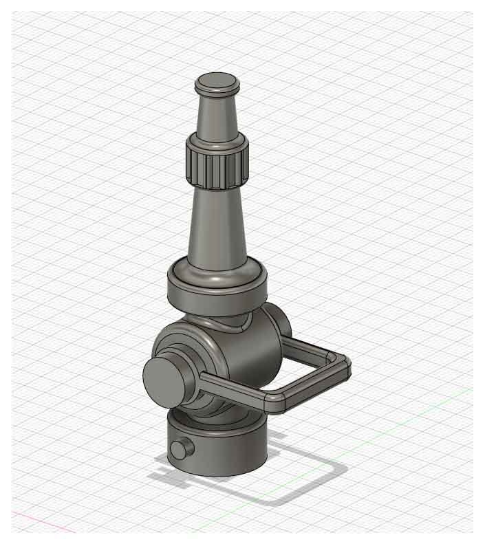 Antiguidade Pitão bombeiros bombeiro resgate fogo 3D print model - Mito3D