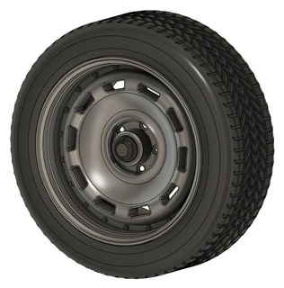 Antiguidade Folha metal roda carro borda auto pneu fácil impressão fenda rc escalextrico 3d print model - Mito3D