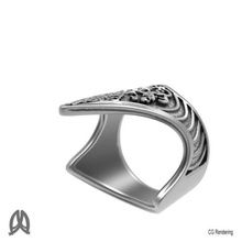 Antike türkische Daumen ring Schmuck Türkisch 3d-ring 3d-Schmuck 3d print model - Mito3D