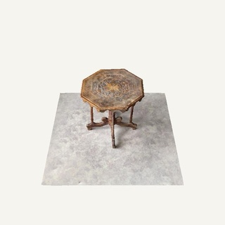 antique ukrainian wood table left behind gone Home war peace canada 3d print model - Mito3D