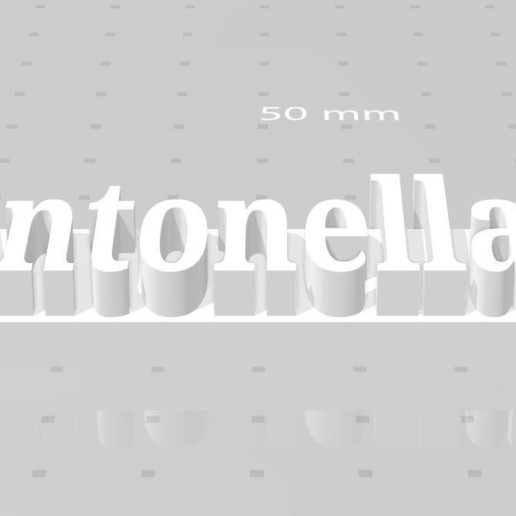 antonella marcador vários nombre 3D print model - Mito3D