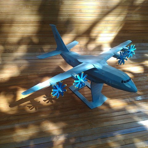 antonov an-70 low poly gioco veicoli 3D print model - Mito3D