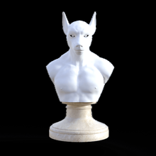 anubis Kunst ägypten die Büste Figur 3d print model - Mito3D