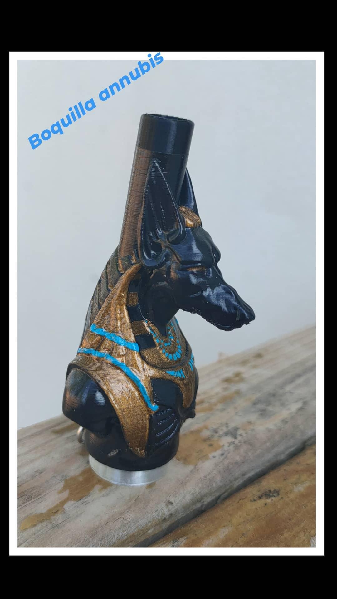 Anubis Huka Mundstück Boquilla Shisha Düse Extruder Bong Ägypten 3D print model - Mito3D