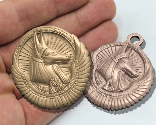 anubis kral antik mısır kolye takı gümüş 3dprinting firavunlara ait 3dsmax mücevher yazdırılabilir kolyeler döküm yazıtlar sanat 3d print model - Mito3D