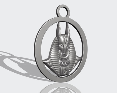 anubis king ancient egypt pendant 3d print model - Mito3D