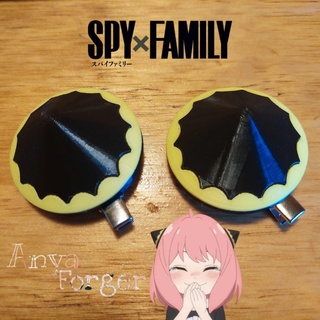anya forgiare spiare x famiglia capelli clip forchette anime scopa 3d print model - Mito3D