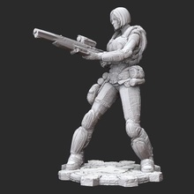 anya stroud summer gears war 3d model stl file print game locust cog figure figurine miniature statue character 3d print model - Mito3D