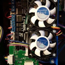 anycubic i3 mega Duplo ventilador suporte 3d print model - Mito3D
