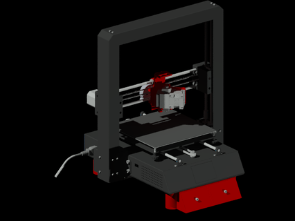 anycubic i3 méga Cadre espace rangement 3d imprimante accessoires 3d print model - Mito3D
