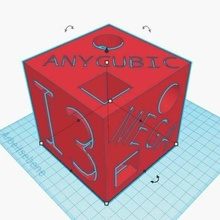 anycubic i3 méga essais 3d print model - Mito3D