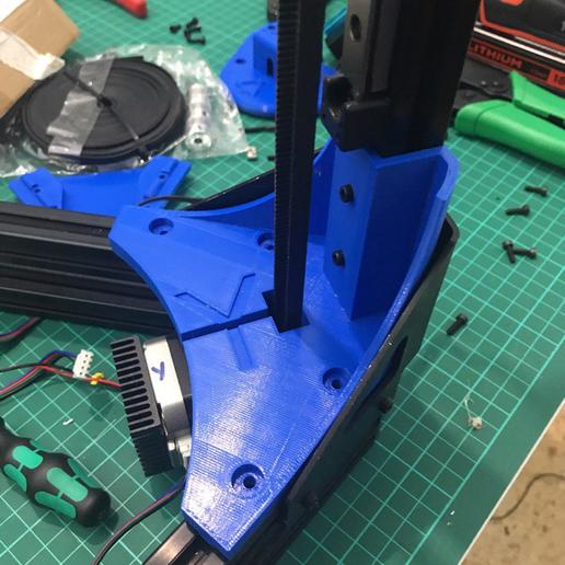 anycubic kossel delta side mounts mod xyz tool 3dprinter plus remix 3d printer parts 3D print model - Mito3D