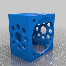 anycubic kossel e3d v6 lite6 cage mods remix 3d_printer_parts 3d print model - Mito3D