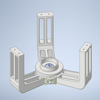 anycubic kossel Plus Rahmen Spule Halter Unterstützung 3d Drucker Zubehör 3d print model - Mito3D