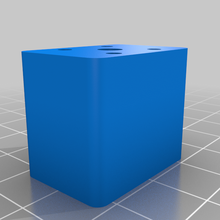 anycubic kossel lucertola rossa hotend montaggio bloccare 3d print model - Mito3D