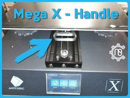 anycubic mega x hotbed handle heizbett griff i3 bed halter megax hot 3d printer accessories 3d print model - Mito3D