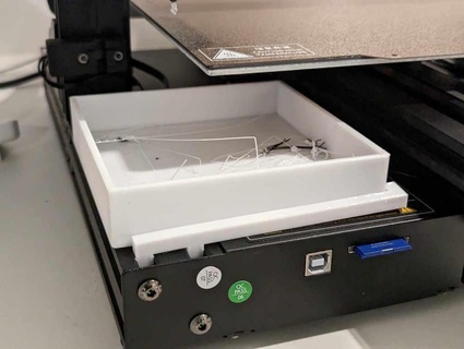 anycubic vyper montado gotejamento bandeja Lixo bin acessório 3d impressora acessórios 3d print model - Mito3D
