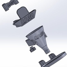 anyubic de fótons zero resina iva gotejamento pilha gadget anycubic fóton funil impressora uv 3d print model - Mito3D