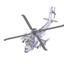 apache helicopter game helico us army 3d print model - Mito3D
