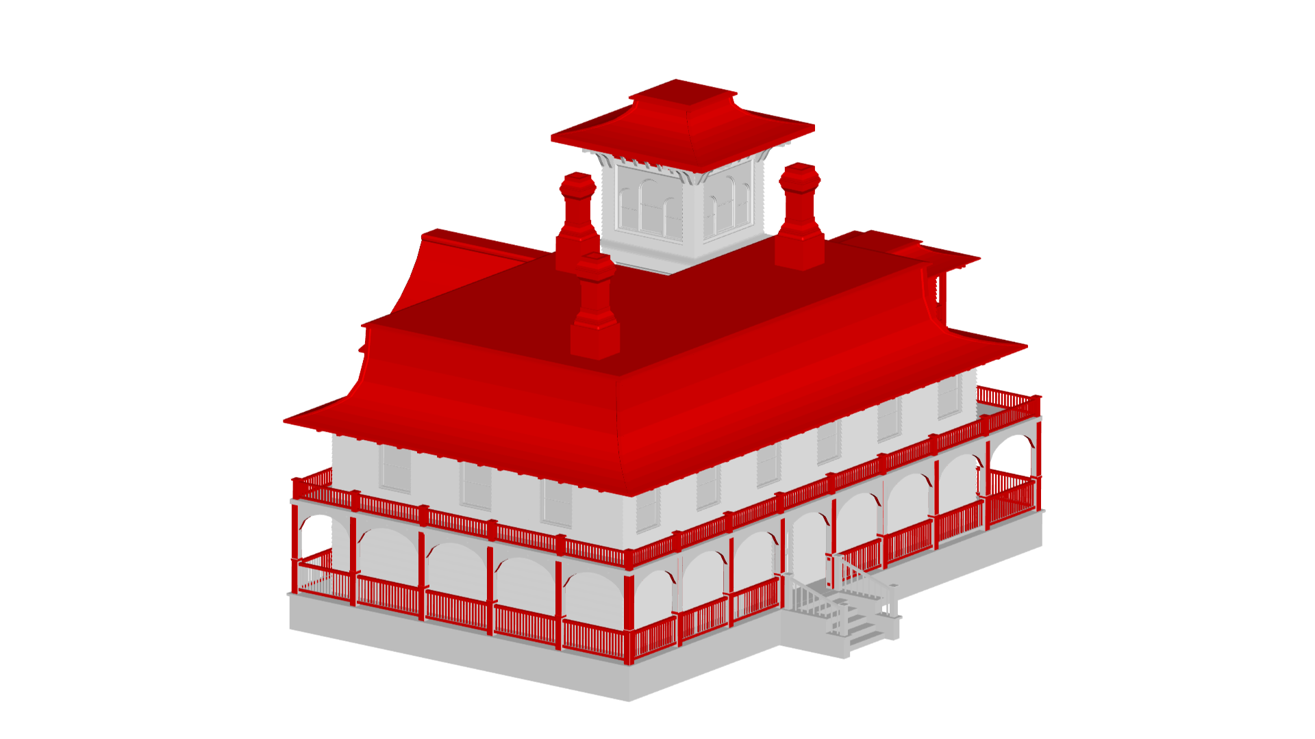apartment - house villa village 3D print model - Mito3D