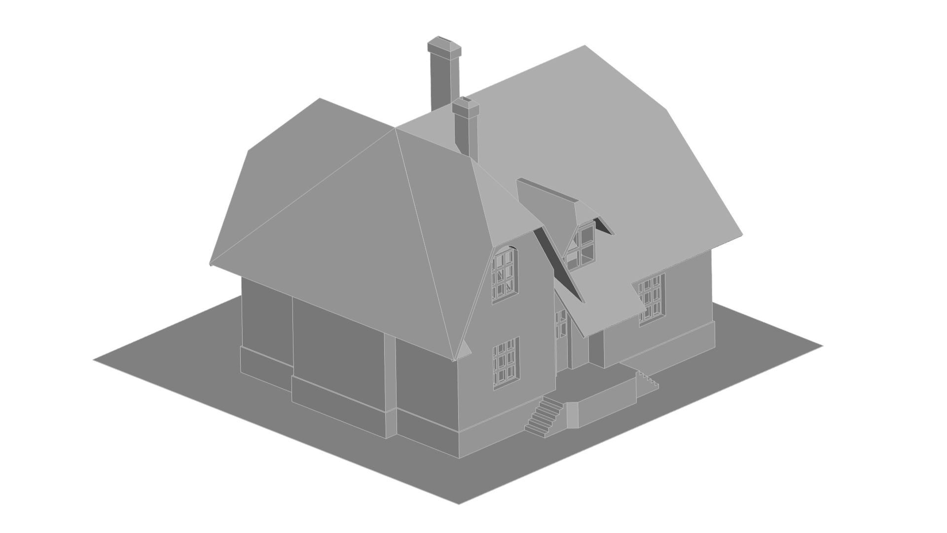 Wohnung Haus Villa Dorf 3D print model - Mito3D
