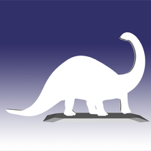 apatosaurus - dinosauro giocattolo design di stampa 3d art 3d print model - Mito3D